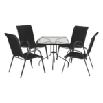 Baštenska garnitura SET 3 sto 60 x 60 x 70 cm i 4 stolice