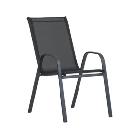 Vrtna stolica tekstilen crna AM-092