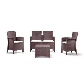 BICA baštenska garnitura LIDO STORAGE 2 grafit - Smeđa