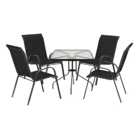 Baštenska garnitura SET 3 sto 60 x 60 x 70 cm i 4 stolice (Kopiraj)