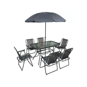 Baštenska garnitura SET 2 sto 150 x 90 x 70 cm i 6 stolica (Kopiraj)