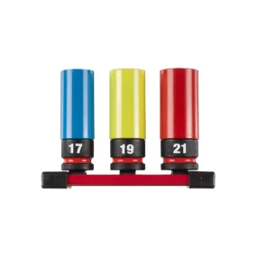 Milwaukee 3-dijelni set nasadnih ključeva 1/2" za aluminijumske felge (Kopiraj)